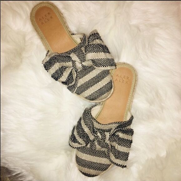 ALEX + ALEX Stripe Espadrille with Bow Siz… - Picture 6 of 9